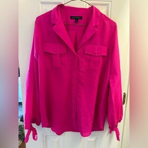 Banana Republic Fuchsia Button-Down Shirt
